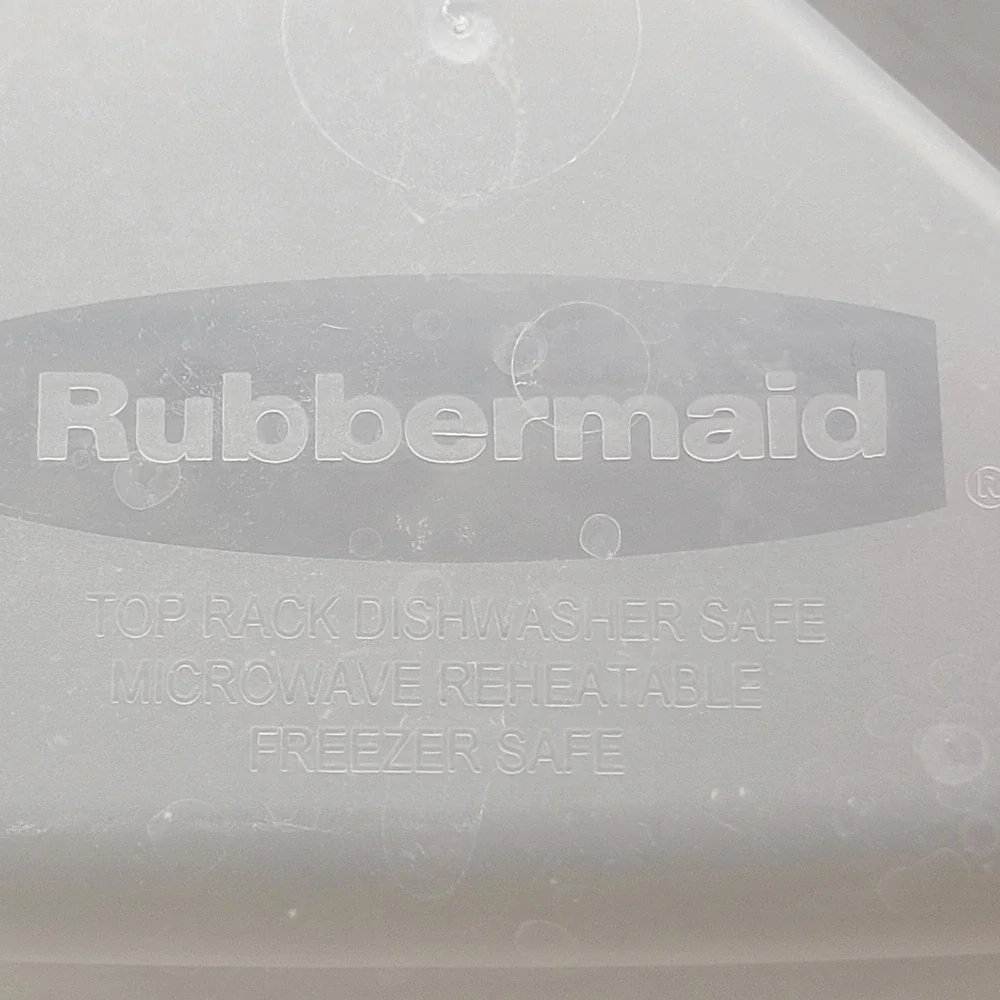 Rubbermaid Food Storage Containers 5pc Set Clear 2 Compartment 2.5 Cup Divided‎
